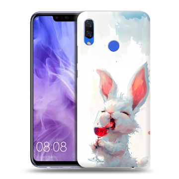 Силиконовый чехол на Huawei Nova 3i с принтом кролик зайчик Силиконовый чехол на Huawei Nova 3i с принтом кролик зайчик