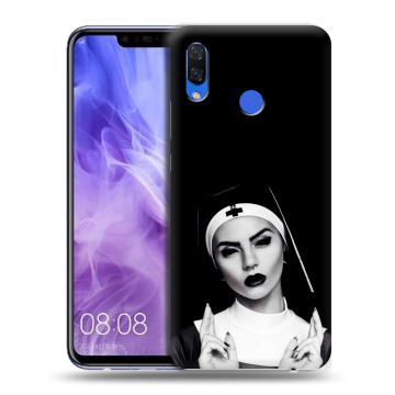 Силиконовый чехол на Huawei Nova 3i с принтом монашка Силиконовый чехол на Huawei Nova 3i с принтом монашка