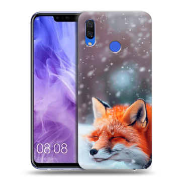 Силиконовый чехол на Huawei Nova 3i с принтом лиса Силиконовый чехол на Huawei Nova 3i с принтом лиса