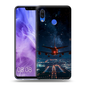 Силиконовый чехол на Huawei Nova 3i с принтом самолет Силиконовый чехол на Huawei Nova 3i с принтом самолет