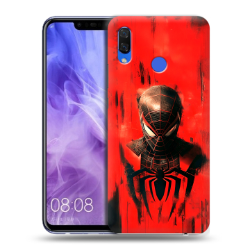 Силиконовый чехол на Huawei Nova 3i с принтом человек паук spiderman