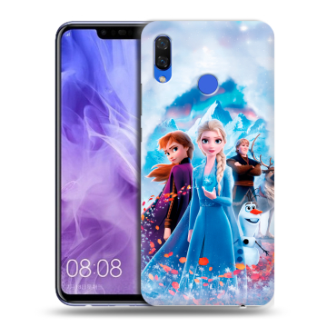 Силиконовый чехол на Huawei Nova 3i с принтом Холодное сердце Frozen