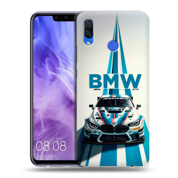 Силиконовый чехол на Huawei Nova 3i с принтом БМВ BMW Силиконовый чехол на Huawei Nova 3i с принтом БМВ BMW