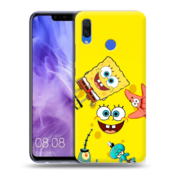 Силиконовый чехол на Huawei Nova 3i с принтом Спанч боб Спанчбоб Силиконовый чехол на Huawei Nova 3i с принтом Спанч боб Спанчбоб