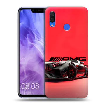 Силиконовый чехол на Huawei Nova 3i с принтом Мерседес Mercedes AMG