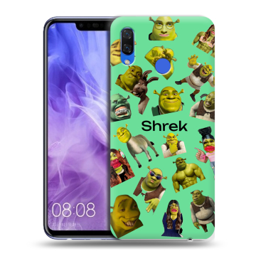 Силиконовый чехол на Huawei Nova 3i с принтом Шрек Shrek