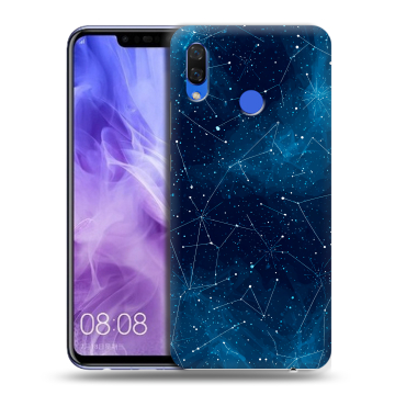 Силиконовый чехол на Huawei Nova 3i с принтом Космос звезды