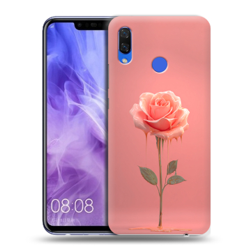 Силиконовый чехол на Huawei Nova 3i с принтом Розовая роза