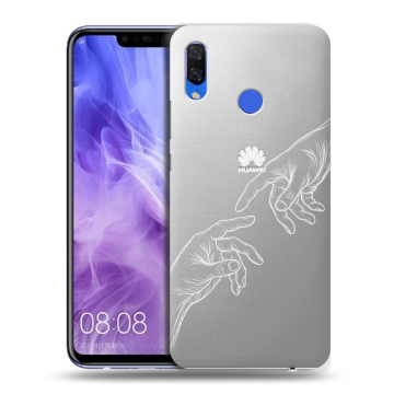 Силиконовый чехол на Huawei Nova 3i с принтом Сотворение мира