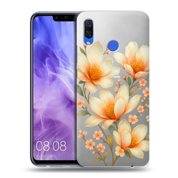 Силиконовый чехол на Huawei Nova 3i с принтом Цветы
