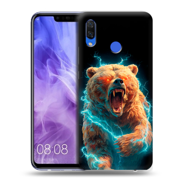 Силиконовый чехол на Huawei Nova 3i с принтом Медведь