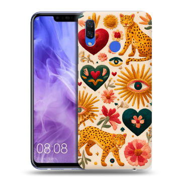Силиконовый чехол на Huawei Nova 3i с принтом Модный принт