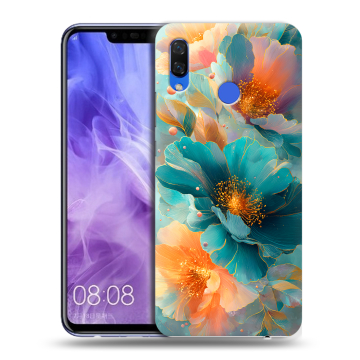 Силиконовый чехол на Huawei Nova 3i с принтом Цветы