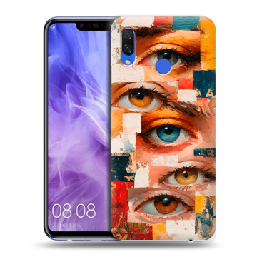 Силиконовый чехол на Huawei Nova 3i с принтом Модный принт