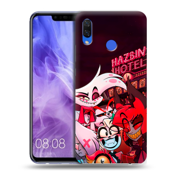 Силиконовый чехол на Huawei Nova 3i с принтом Hazbin Hotel Отель Хазбин Силиконовый чехол на Huawei Nova 3i с принтом Hazbin Hotel Отель Хазбин