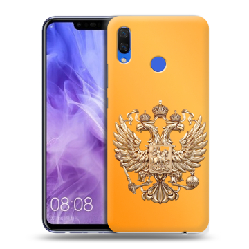 Силиконовый чехол на Huawei Nova 3i с принтом Герб Флаг России