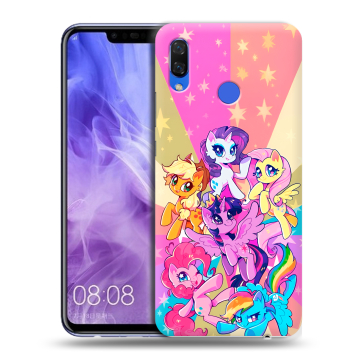 Силиконовый чехол на Huawei Nova 3i с принтом My little pony Дружба чудо