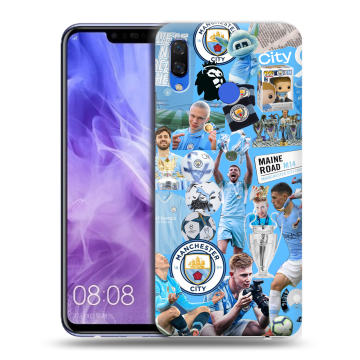 Силиконовый чехол на Huawei Nova 3i с принтом Man City Манчестер Сити