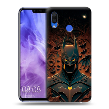 Силиконовый чехол на Huawei Nova 3i с принтом Batman Бэтмен