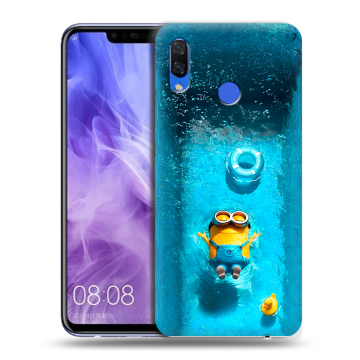Силиконовый чехол на Huawei Nova 3i с принтом Миньоны