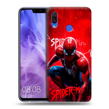 Силиконовый чехол на Huawei Nova 3i с принтом Spiderman Человек паук