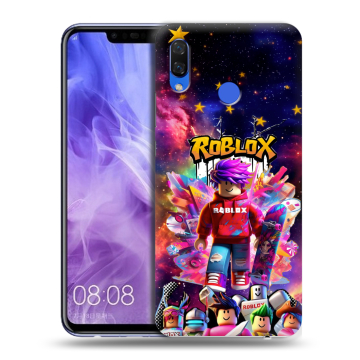 Силиконовый чехол на Huawei Nova 3i с принтом Roblox Роблокс
