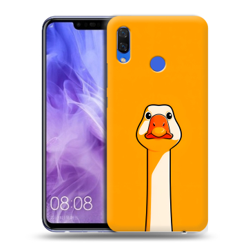 Силиконовый чехол на Huawei Nova 3i с принтом Смешная утка