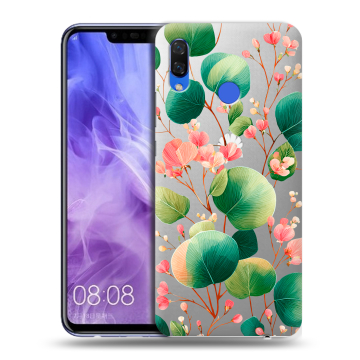 Силиконовый чехол на Huawei Nova 3i с принтом женский