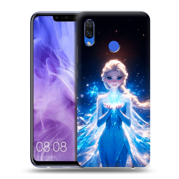 Силиконовый чехол на Huawei Nova 3i с принтом Холодное сердце Frozen