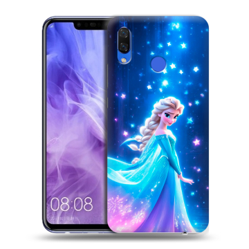Силиконовый чехол на Huawei Nova 3i с принтом Холодное сердце Frozen
