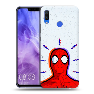 Силиконовый чехол на Huawei Nova 3i с принтом Spiderman Человек паук