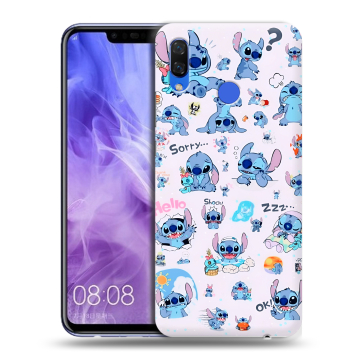 Силиконовый чехол на Huawei Nova 3i с принтом Лило и Стич Силиконовый чехол на Huawei Nova 3i с принтом Лило и Стич