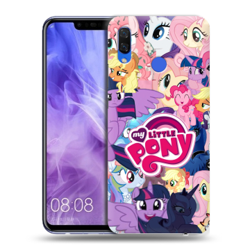 Силиконовый чехол на Huawei Nova 3i с принтом My little pony Дружба чудо