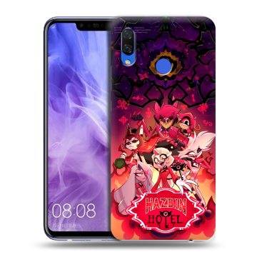 Силиконовый чехол на Huawei Nova 3i с принтом Hazbin Hotel Отель Хазбин