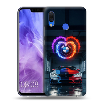 Силиконовый чехол на Huawei Nova 3i с принтом BMW БМВ Силиконовый чехол на Huawei Nova 3i с принтом BMW БМВ