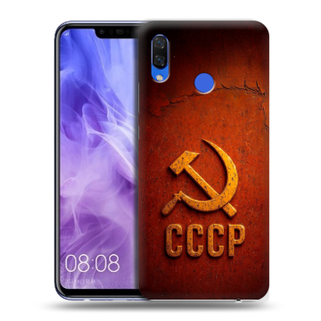 Силиконовый чехол на Huawei Nova 3i с принтом Флаг Герб СССР Силиконовый чехол на Huawei Nova 3i с принтом Флаг Герб СССР