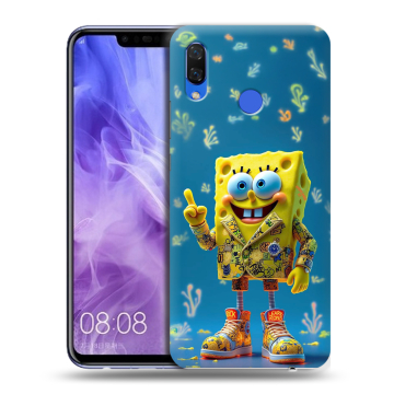 Силиконовый чехол на Huawei Nova 3i с принтом Спанч боб Спанчбоб Силиконовый чехол на Huawei Nova 3i с принтом Спанч боб Спанчбоб