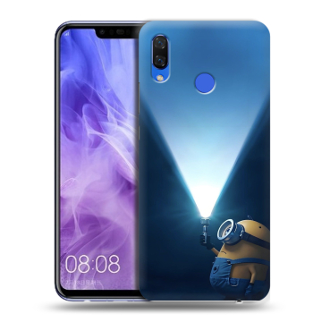 Силиконовый чехол на Huawei Nova 3i с принтом Миньоны