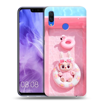 Силиконовый чехол на Huawei Nova 3i с принтом Labubu Лабубу