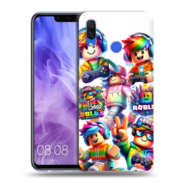 Силиконовый чехол на Huawei Nova 3i с принтом Roblox Роблокс Силиконовый чехол на Huawei Nova 3i с принтом Roblox Роблокс
