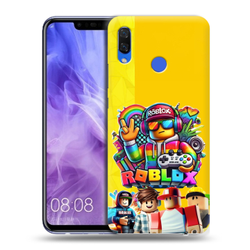 Силиконовый чехол на Huawei Nova 3i с принтом Roblox Роблокс