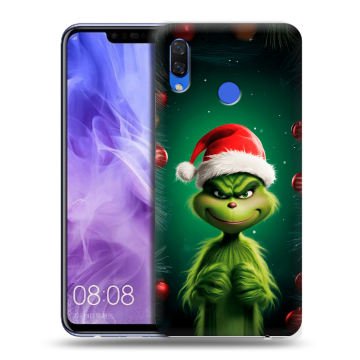 Силиконовый чехол на Huawei Nova 3i с принтом Гринч Новый год Рождество
