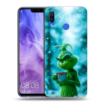 Силиконовый чехол на Huawei Nova 3i с принтом Новый год гринч