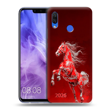 Силиконовый чехол на Huawei Nova 3i с принтом Новый год