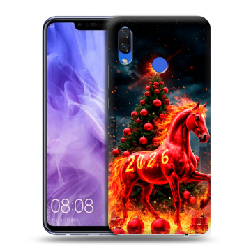 Силиконовый чехол на Huawei Nova 3i с принтом Новый год