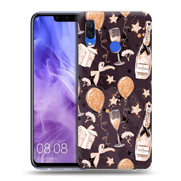 Силиконовый чехол на Huawei Nova 3i с принтом Новый год