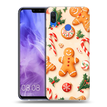 Силиконовый чехол на Huawei Nova 3i с принтом Новый год