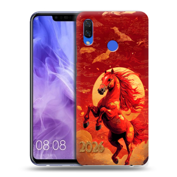 Силиконовый чехол на Huawei Nova 3i с принтом Новый год