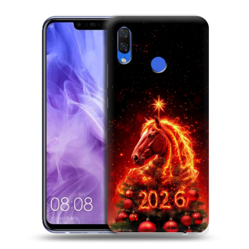Силиконовый чехол на Huawei Nova 3i с принтом Новый год