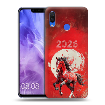 Силиконовый чехол на Huawei Nova 3i с принтом Новый год